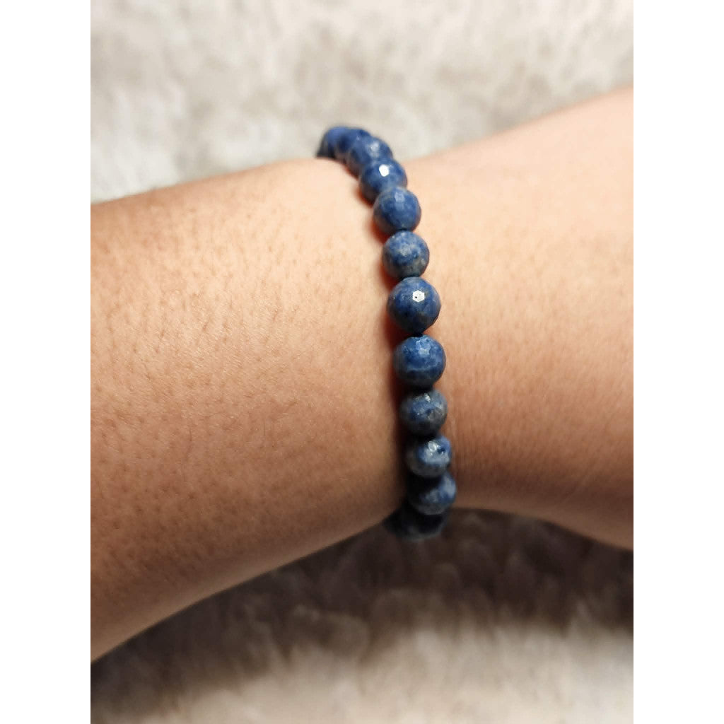 CHEFFY Natural Faceted Sapphire Crystal Bracelet