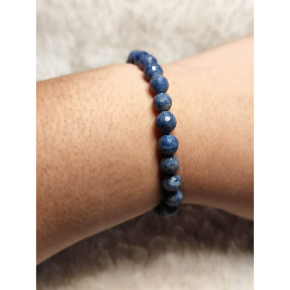 CHEFFY Natural Faceted Sapphire Crystal Bracelet