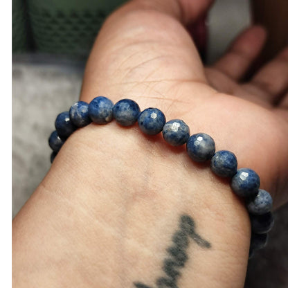 CHEFFY Natural Faceted Sapphire Crystal Bracelet