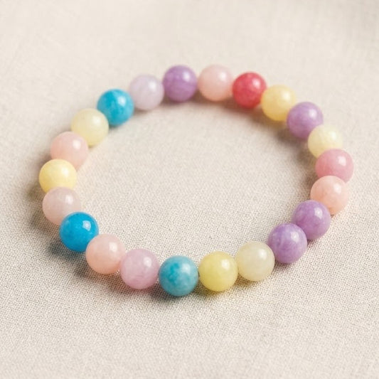CHEFFY Candy Agate Bracelet Gemstone Crystals
