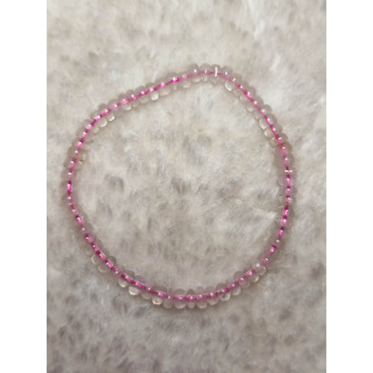 CHEFFY Rose Quartz  Bracelet Crystals Gemstones ( 3mm )