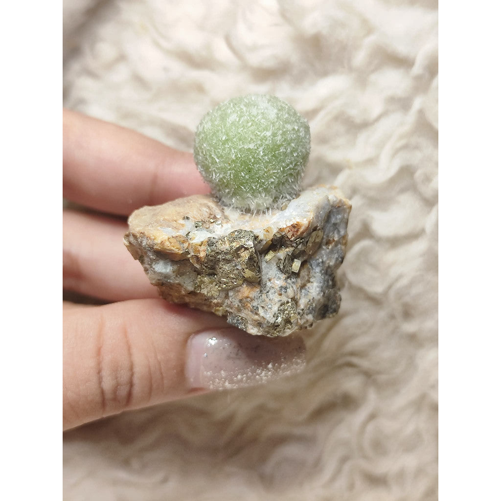 CHEFFY Rare Pyromorphite Specimen - Natural Crystal Cluster - Home Decor