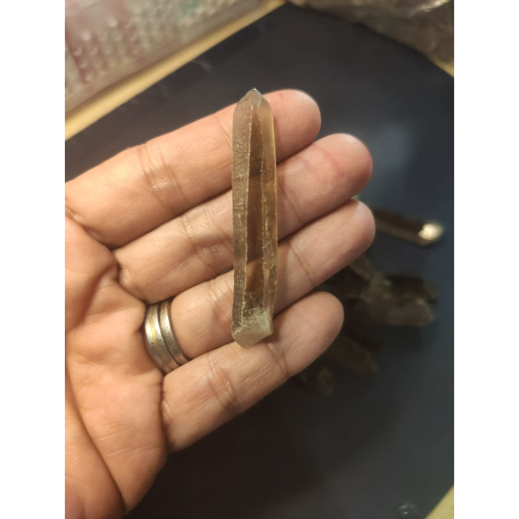 CHEFFY Smoky Quartz Crystal Natural Raw Points Small