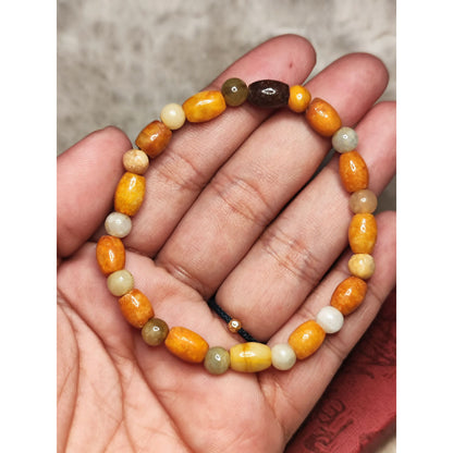 CHEFFY Carnelian Bracelet Crystal Gemstone  (5mm)