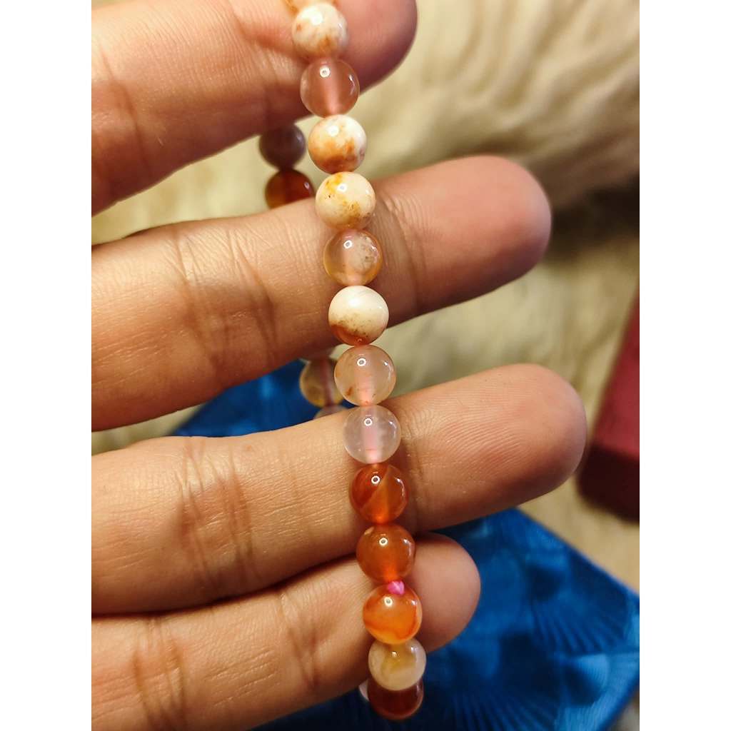 CHEFFY Red Agate Bracelet