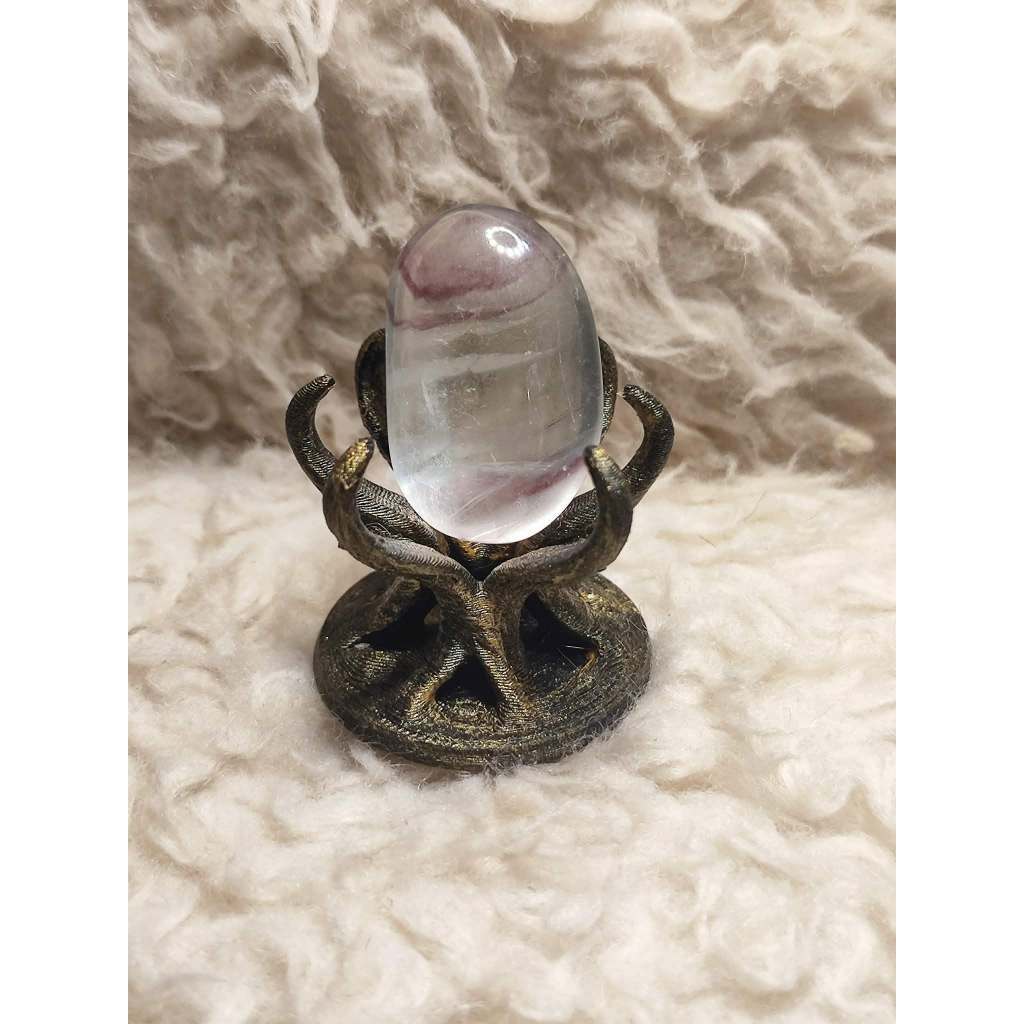 CHEFFY Rainbow Fluorite Tumbled Stone  17.10g (# 12)
