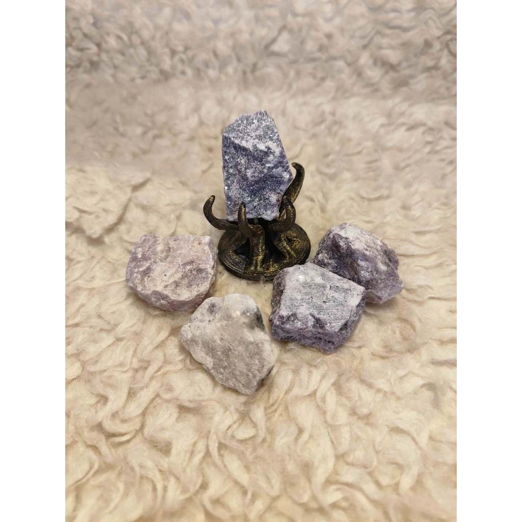CHEFFY Lepidolite Raw Crystals Gemstones (Per Piece)