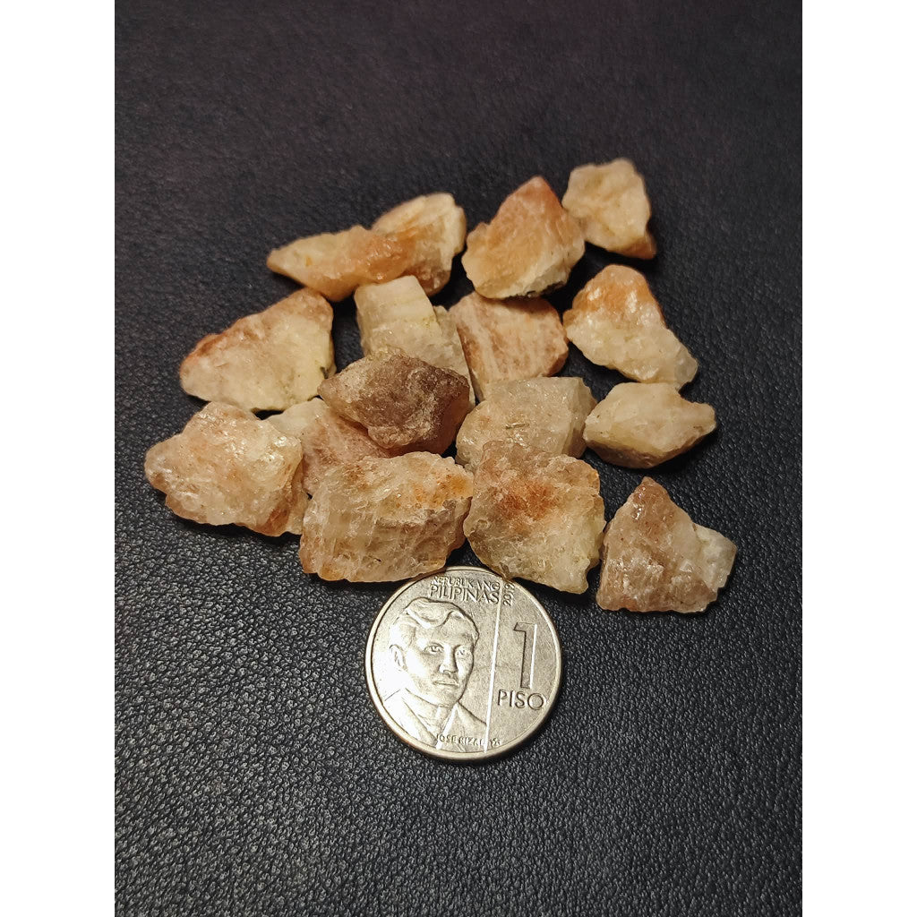 CHEFFY Sunstone Raw Crystal Gemstones (1.5 to 2mm) L