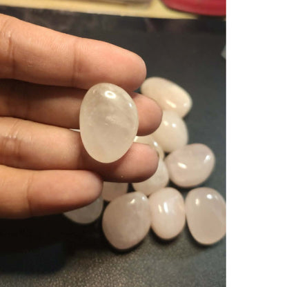 CHEFFY Rose Quartz Crystal Gemstone Tumbled Freeform L