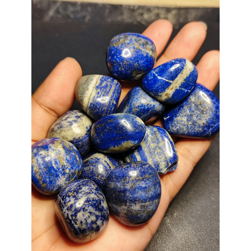 CHEFFY Lapis Lazuli Tumbled Crystal Gemstone FREEFORM