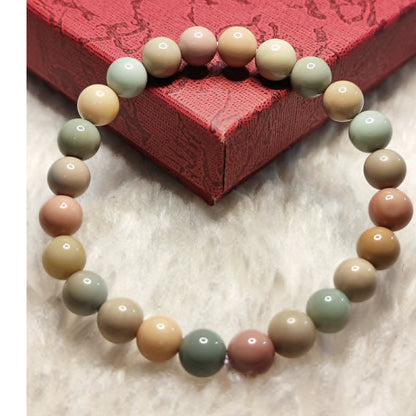 CHEFFY Authentic Alashan Agate Natural Gemstone Crystal Bracelet