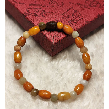 CHEFFY Carnelian Bracelet Crystal Gemstone  (5mm)