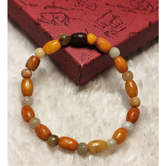 CHEFFY Carnelian Bracelet Crystal Gemstone  (5mm)