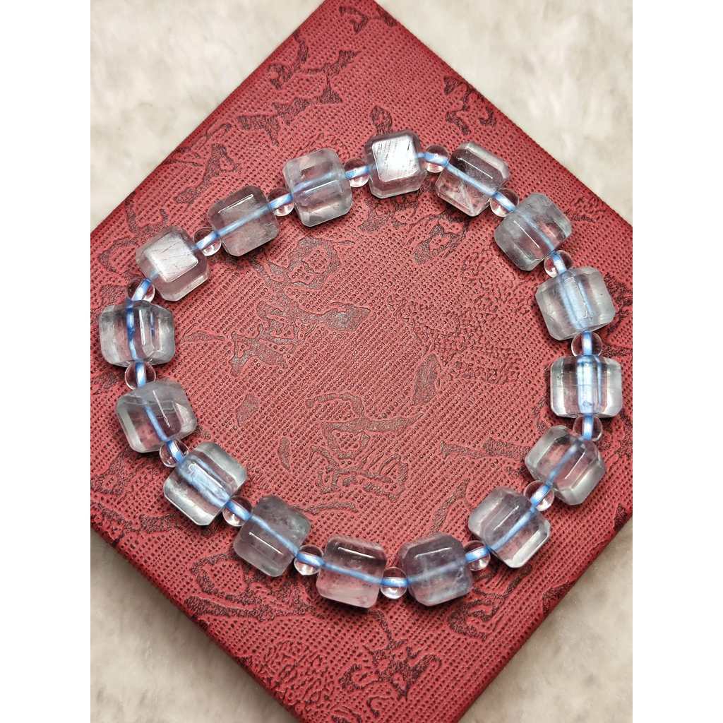 CHEFFY Aquamarine Bracelet (8mm) | Genuine Natural Crystal Gemstone