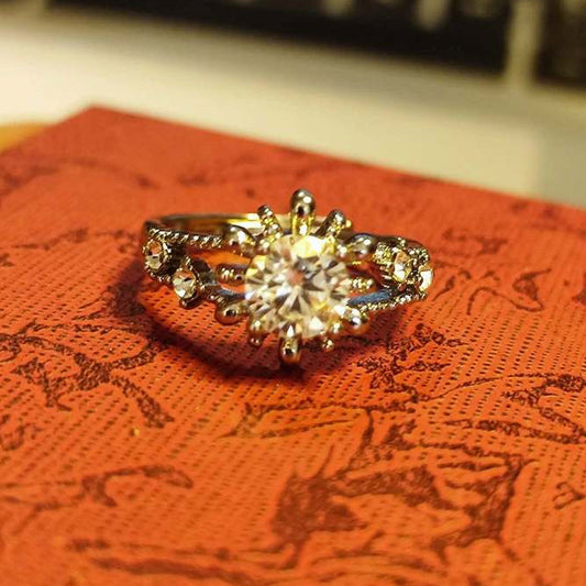 CHEFFY Moissanite Adjustable Ring #20