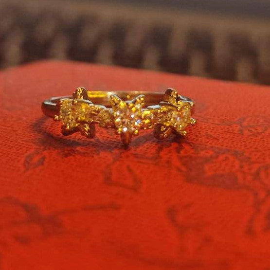 CHEFFY Moissanite Adjustable Ring Gemstone #21