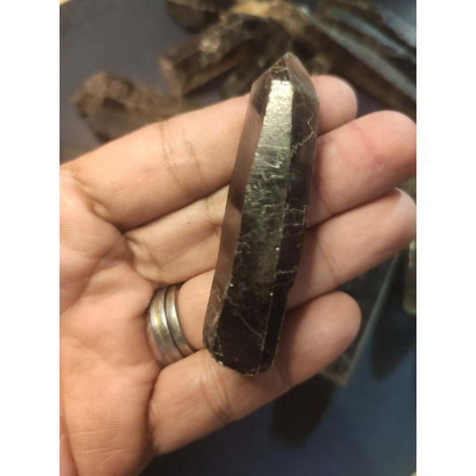 CHEFFY Smoky Quartz  Natural Raw Points Large Crystals