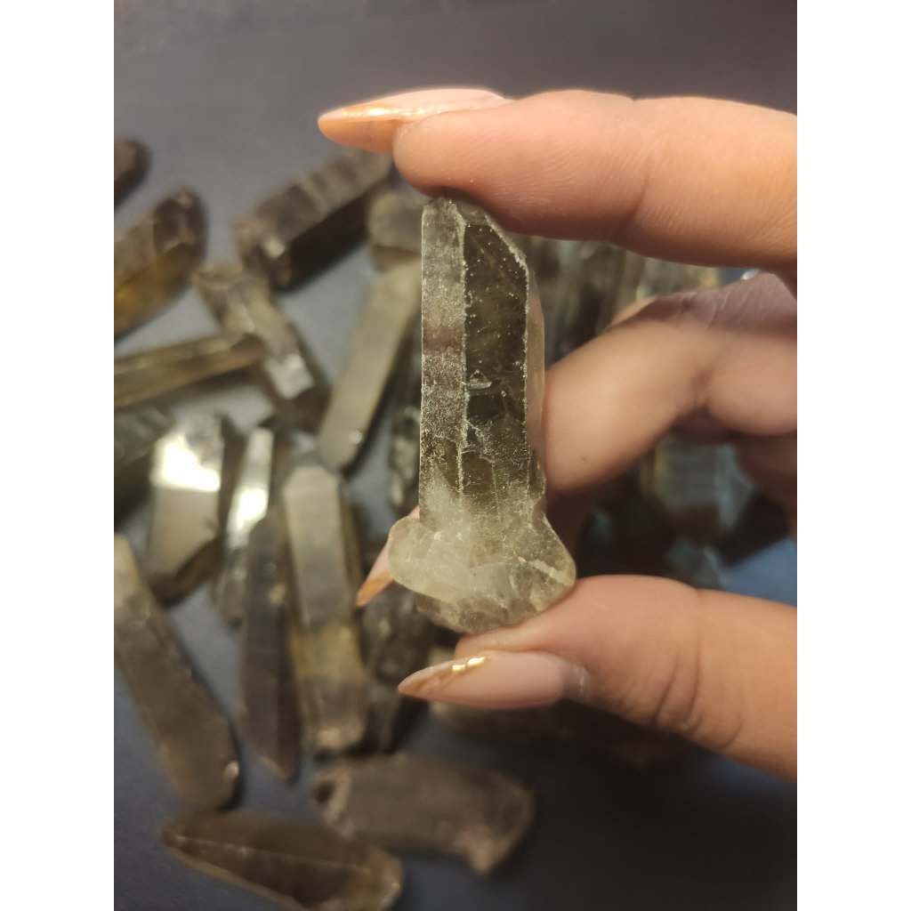 CHEFFY Smoky Quartz  Natural Raw Points Medium Crystals