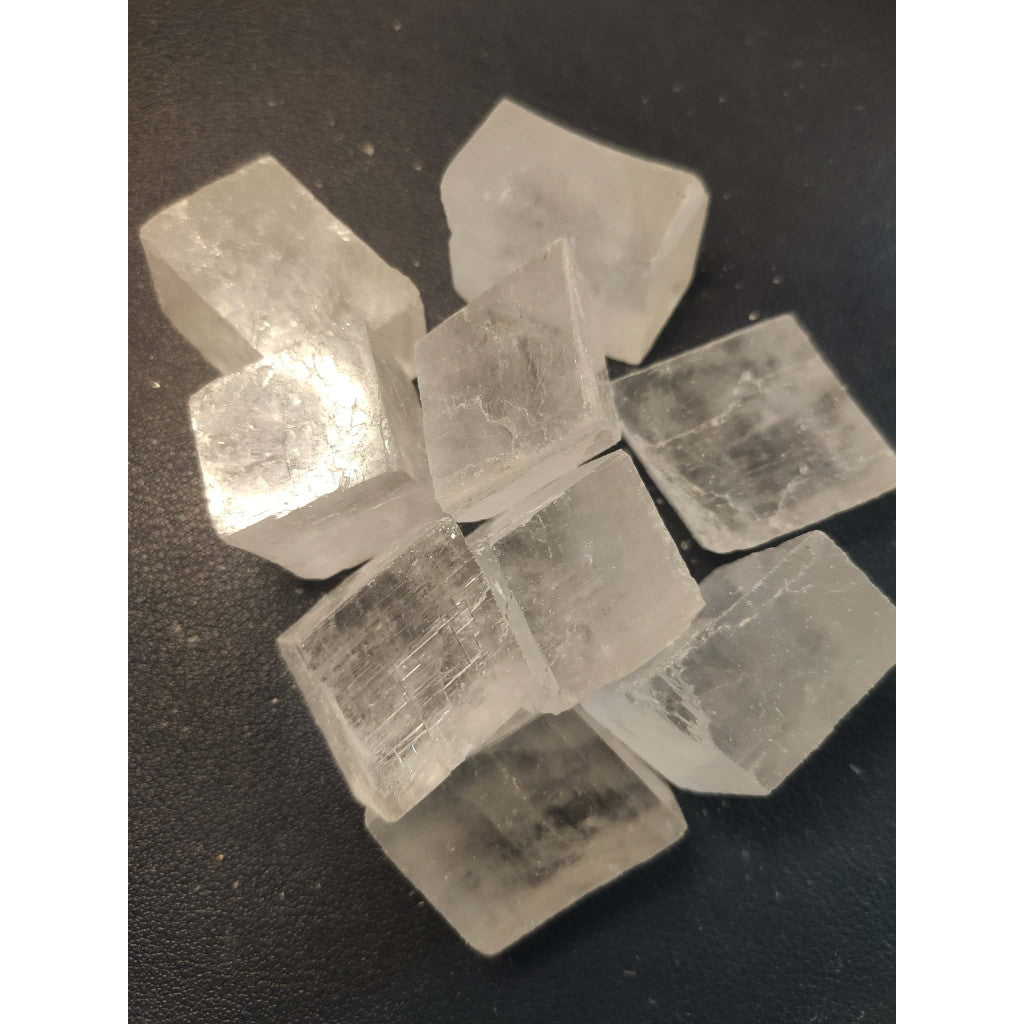 CHEFFY Optical Calcite Crystal Gemstone (Clear White)