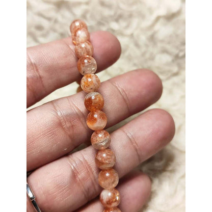 CHEFFY Carnelian Bracelet 5mm - Natural Gemstone Crystal