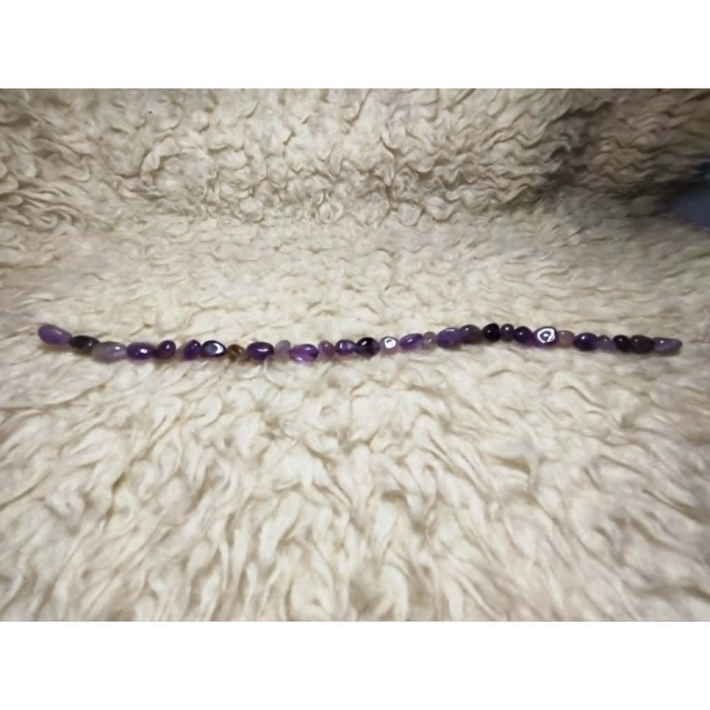 CHEFFY Natural Amethyst Beads DIY Loose Beads (Per Strand) for Jewelry Making