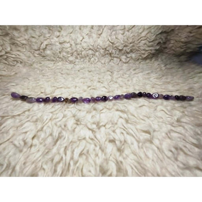 CHEFFY Natural Amethyst Beads DIY Loose Beads (Per Strand) for Jewelry Making