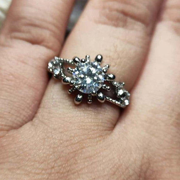 CHEFFY Moissanite Adjustable Ring #20