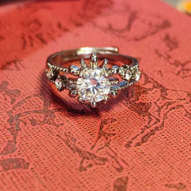 CHEFFY Moissanite Adjustable Ring #20