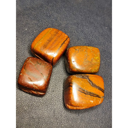 CHEFFY Red Jasper Crystal Gemstone Tumbled Cube LARGE
