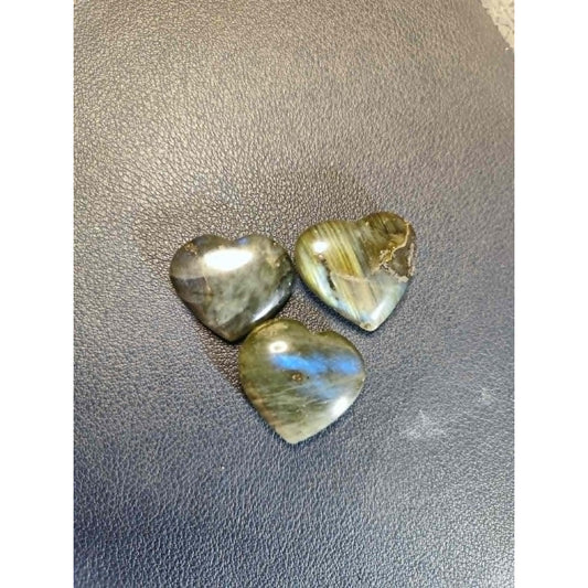 CHEFFY Labradorite Crystal Polished Heart Shape  Gemstone