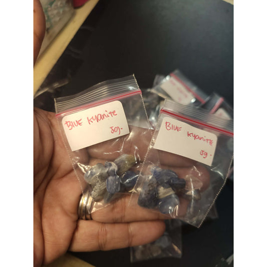 CHEFFY Blue Kyanite Tumbled Gemstone Crystal SOLD PER PACK