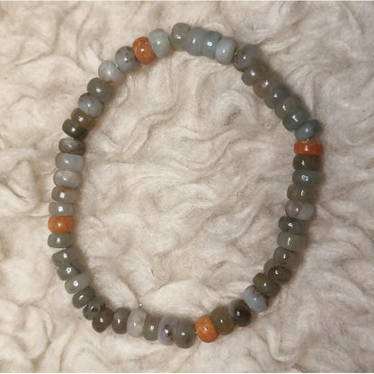 CHEFFY Authentic Jade Bracelet 5.7mm Beaded Stretch Bracelet (#)