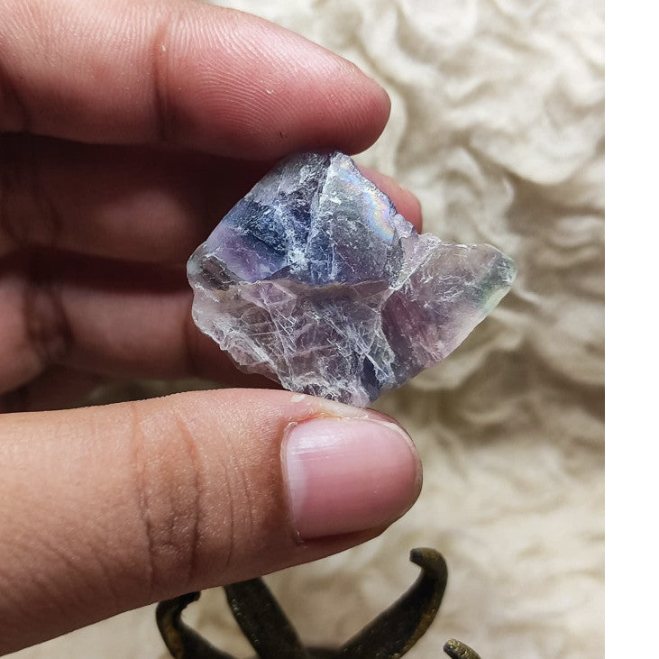 CHEFFY Crystals Premium Fluorite Specimen – 17.40g Natural "Genius Stone" for Focus & Clarity (#2