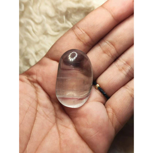 CHEFFY Rainbow Fluorite Tumbled Stone  17.10g (# 12)