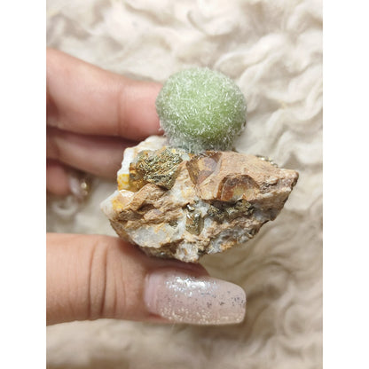 CHEFFY Rare Pyromorphite Specimen - Natural Crystal Cluster - Home Decor
