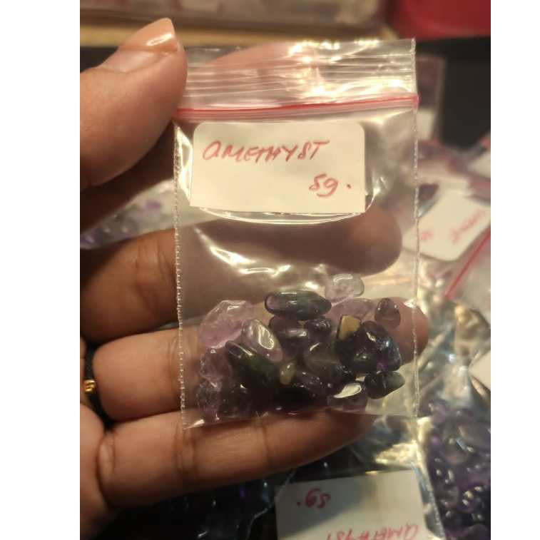 CHEFFY Amethyst Crystals Gemstones SOLD PER PACK