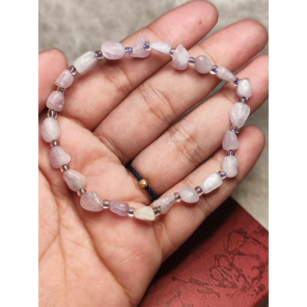 CHEFFY Rose Quartz Bracelet (4mm) | Genuine Natural Crystal Gemstone