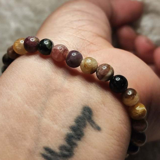CHEFFY Tourmaline Bracelet (5mm) | Genuine Natural Crystal Gemstone |