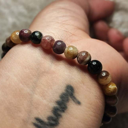 CHEFFY Tourmaline Bracelet (5mm) | Genuine Natural Crystal Gemstone |