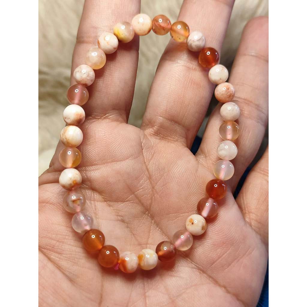 CHEFFY Red Agate Bracelet