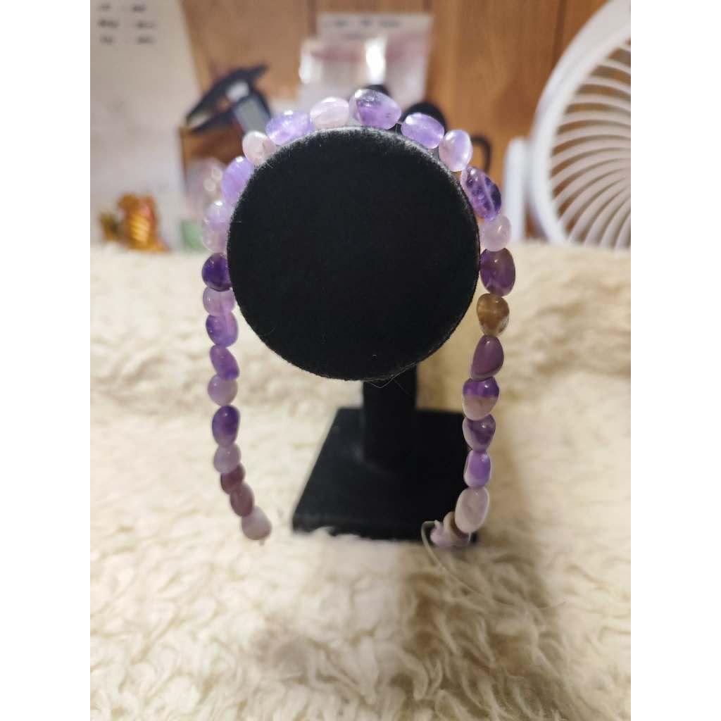 CHEFFY Natural Amethyst Beads DIY Loose Beads (Per Strand) for Jewelry Making