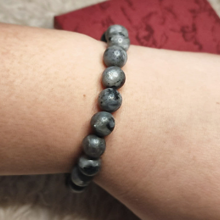 CHEFFY Natural Royal Sapphire Crystal Bracelet 7.6mm