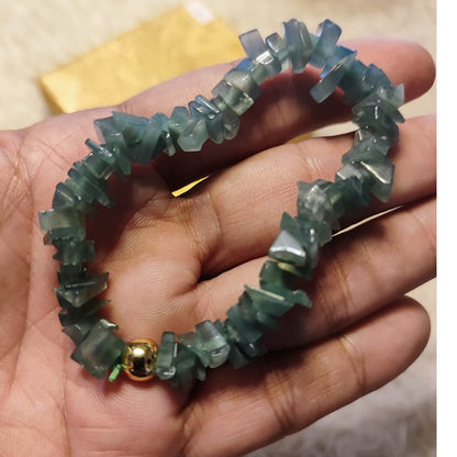 CHEFFY Authentic Jade Bracelet 5.2mm Beaded Stretch Bracelet (#14)