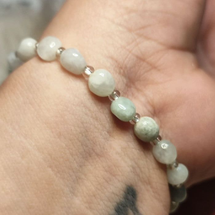 CHEFFY Authentic Jade Bracelet 4.9mm Low Grade ( # 9 )