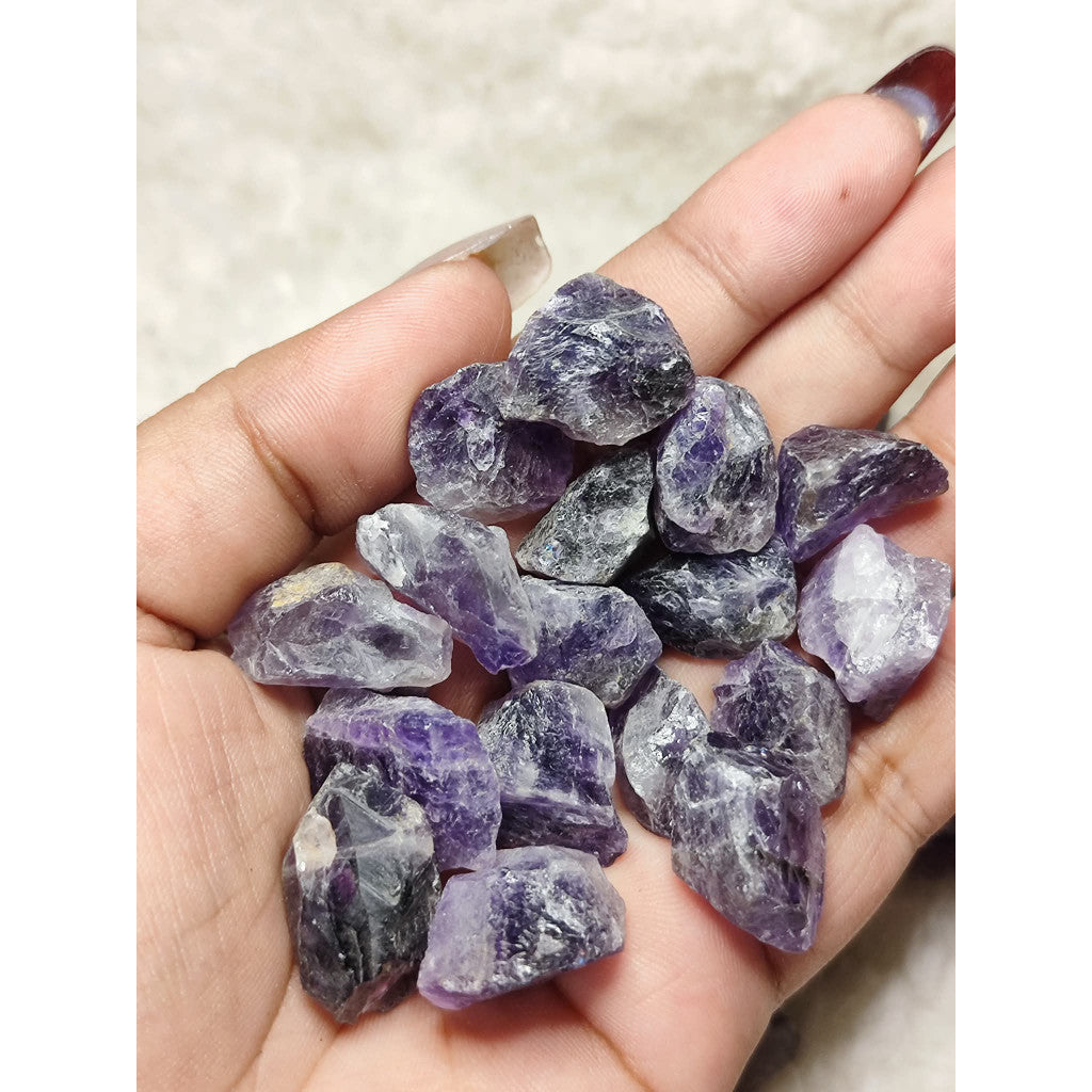 CHEFFY Amethyst Crystal Raw Stones ( Sold Per Piece )