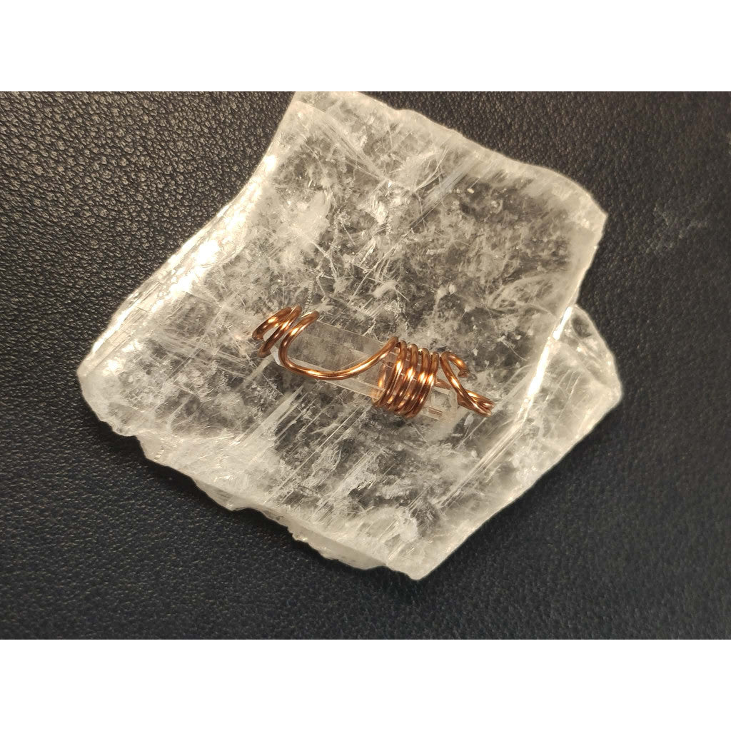 CHEFFY Clear Quartz  Pendant Crystal  Raw (Random Pick )  Wire Wrap Gemstone