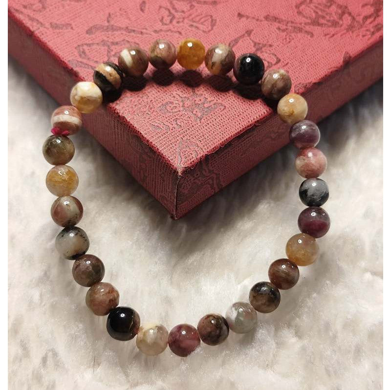 CHEFFY Tourmaline Bracelet (5mm) | Genuine Natural Crystal Gemstone |
