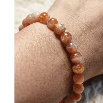 CHEFFY Carnelian Bracelet 5mm - Natural Gemstone Crystal