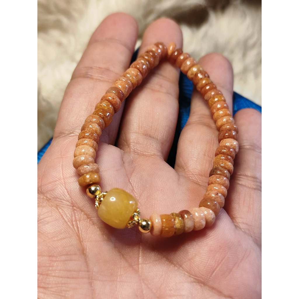 CHEFFY'S RED AVENTURINE BRACELET 5mm - Natural Gemstone Crystal for Vitality & Courage
