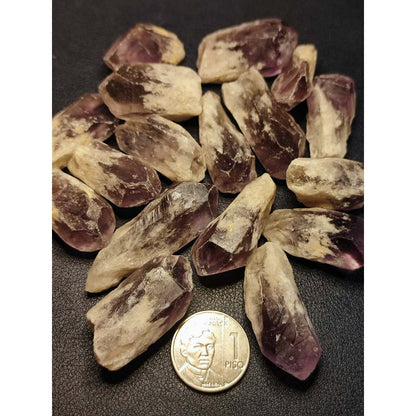 CHEFFY Amethyst Crystal Gemstone Points Light Purple (XL)